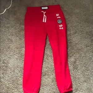 abercrombie kids red sweats